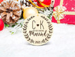 Personalized Our First Christmas Married Ornament, Gift For Couple Ornament, Christmas Gift Ornament