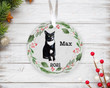 Personalized Tuxedo Cat Ornament, Gifts For Cat Owners Ornament, Christmas Gift Ornament
