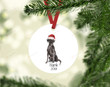 Personalized Labrador Retriever Ornament, Dog Lover Ornament, Christmas Gift Ornament