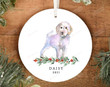 Personalized Goldendoodle Ornament White Doodle Cream Golden Doodle Labradoodle Dog Ornament Custom Ornament Hanging Decoration Christmas Tree Ornament