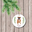 Personalized Boxer Dog Ornament, Gifts For Dog Owners Ornament, Boxer Lover Gifts Ornament