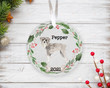 Personalized Schnauzer Dog Ornament, Gifts For Dog Owners Ornament, Christmas Gift Ornament