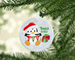 Personalized Penguin Baby Joy Christmas Ornament, Penguin Lover Gift Ornament, Christmas Gift Ornament