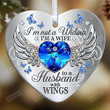 Jewelry Butterfly My Husband Has Wings Heart Ornament Condolence Ideal Gifts Death Anniversary Remembrance Memorial Family Keepsake Tree Decorations
