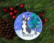 Personalized Boston Terrier Ornament, Gifts For Dog Owners Ornament, Christmas Gift Ornament