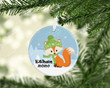 Personalized Fox Christmas Ornament, Fox Lover Gift Ornament, Christmas Keepsake Gift Ornament