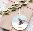 Personalized German Shepherd Ornament, In Loving Memory Of Rainbow Ornament, Dog Memorial Gift Ornament