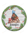 Personalized Merry Christmas 2021 Ornament Girl Riding Horse Ornament Custom Name Ornament Xmas Gifts For Women Mom Daughter Ornament Christmas Ornament Tree Hanging Decoration