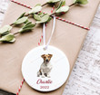 Personalized Jack Russell Terrier Dog Ornament, Gifts For Dog Owners Ornament