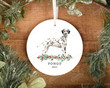Personalized Dalmation Ornament, Dog Lover Ornament, Christmas Gift Ornament