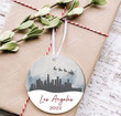 Los Angeles Christmas Ornament, Los Angeles, Christmas Ornament, Santa, Reindeer, Personalized Christmas Ornament, Christmas Ornaments
