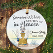 Personalized Fishing Man Memorial Ornament Someone We Love Is Fishing In Heaven Ornament Best Gifts For Lost People In Heaven On Death Anniversary Christmas