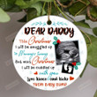 Personalized Gift For Expecting Dad Ornament Gift From Bump Dad To Be Christmas Ornament Pregnancy Announcement Gifts For New Dad For First Time Dad Scan Baby Ornament New Baby Ornament