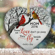 Custom Memorial Ornament - Cardinal Those We Love Don'T Go Aways Memorial Ornament Personalized Picture Ornament Customized Name & Photo Circle Heart Oval Star Christmas Ceramic Ornament 03