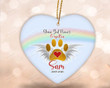 Gone But Never Forgotten Ornament Personalized Dog Cat Memorial Ornaments Christmas Tree Ornament Crafts Hanging Window Dress Up Pet Memorial Sympathy Gift For Pets For Loss Of Dogs Or Cats