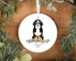 Personalized Black White & Tan Doodle Dog Ornament, Gifts For Dog Owners Ornament, Christmas Gift Ornament
