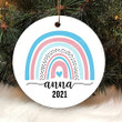 Personalized Custom Transgender Rainbow Ornament, Christmas Transgender Flag Ornament - Merry Xmas Gifts For Lgbt, Christmas Tree Decoration