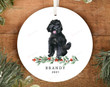 Personalized Doodle Christmas Ornament Black Doodle Black Golden Doodle Labradoodle Dog Ornament Gifts for Golden Doodle Owner Ornament Xmas Tree OrnamentHanging Decoration
