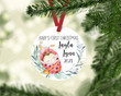 Personalized Baby 1st Christmas Ornament, Gifts For Ladybug Lovers Ornament, Christmas Gift Ornament