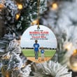 Personalized Behind Every Baseball Player Who Believes In Himself Ornament Baseball Mom Ornament Gift For Baseball Lovers Christmas Tree Ornament Hanging Decoration Gift For Christmas