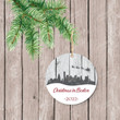 Personalized Boston Christmas 2022 Ornament, Santa And Reindeer Ornament, Christmas Gift Ornament