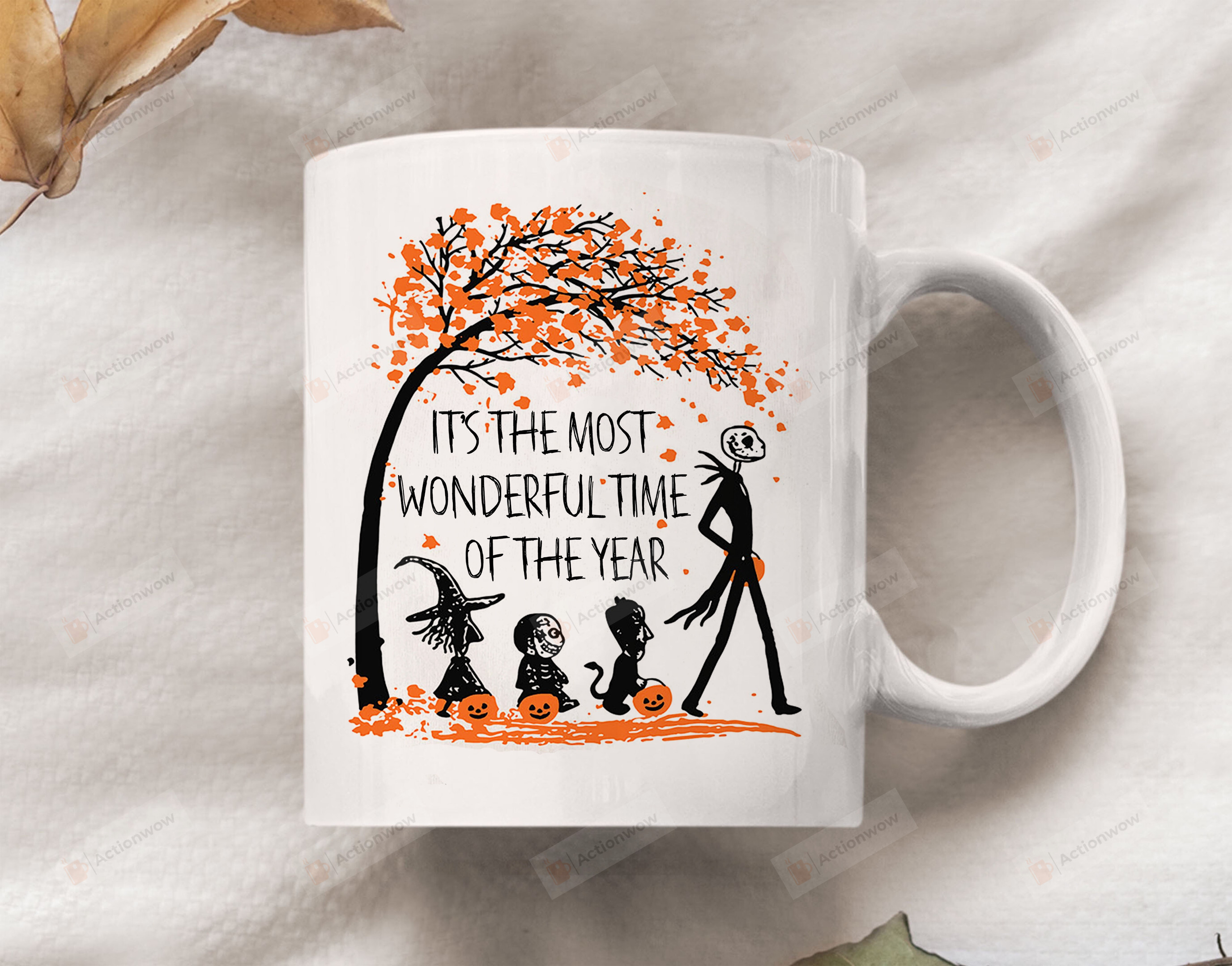 It's The Most Wonderful Time Of The Year Mug Gift For Halloween, The Nightmare Before Christmas Mug, Horror Movie, Trick Or Treat Mug