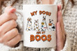 My Dogs Are My Boos Mug, Funny Halloween Dog Mug, Cute Ghost Mug, Halloween Gifts For Dog Mom Dog Dad Dog Lovers