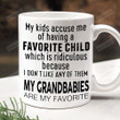 My Grandbabies Are My Favorite Mug, Family Mug, Gifts From Grandma Grandpa, Gifts For Grandchildren