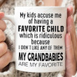 My Grandbabies Are My Favorite Mug, Family Mug, Gifts From Grandma Grandpa, Gifts For Grandchildren