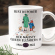 Rest In Power Her Majesty Mug, The Queen Elizabeth Ii Mug, Rip The Queen, The Queen Of England, Sympathy Gifts, Memorial Gifts