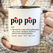 Pop Pop Definition Christmas Mug, Family Gifts For Grandpa Grandafather Grandad Pops From Grandkids On Christmas