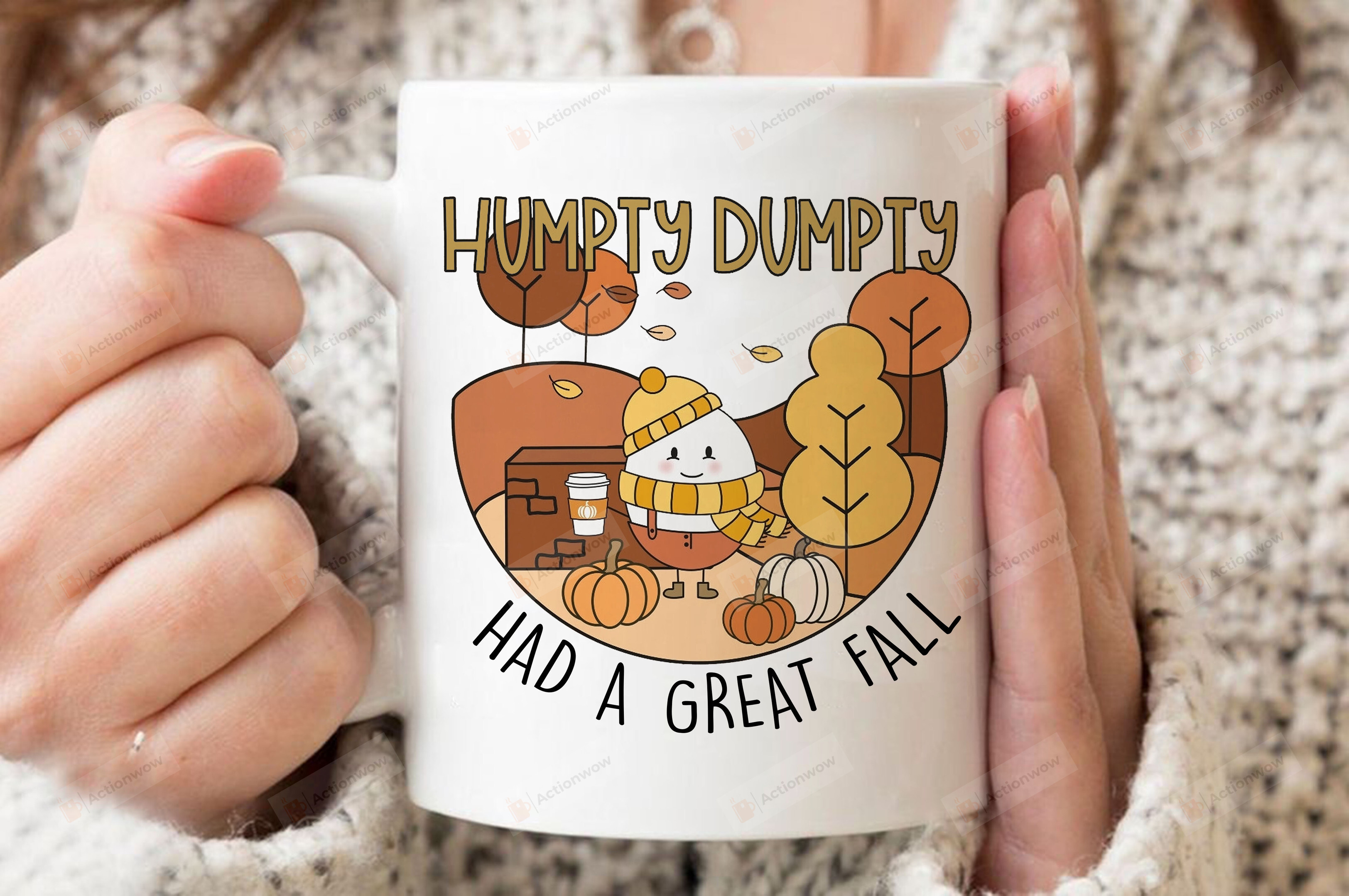 Humpty Dumpty Had A Great Fall Mug, Fall Pumpkin Mug, Halloween Fall Mug, Cute Fall Mug, Halloween Fall Teacher Mug