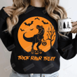 Halloween Dinosaur Trick Rawr Treat Sweatshirt, Spooky Saurus Rex Sweatshirt, Halloween Gifts