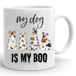My Dog Is My Boo Mug, Cute Halloween Shirt, Spooky Dog Mug, Spooky Pumpkin Mug, Ghost Dog, Gifts For Dog Mom Dog Lovers, Halloween Gifts