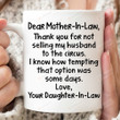 Dear Mother-In-Law Mug, Mother-In-Law Mug, To My Mother-In-Law, Gifts From Daughter-In-Law, Family Gifts