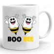 Boo Bee Mug, Save Boo Bee Mug, Cute Ghost Halloween Mug, Halloween Gifts For Mom Dad Best Friends