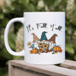 Its Fall Yall Rainbow Gnomes Mug, Cute Fall Coffee Mug, Fall Gnomes Mug, Gnome Fall Coffee Cup, Fall Decorations, Thanksgiving Gift, Autumn Decor Mug