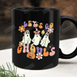Ghost Halloween Mug, Let's Go Ghouls Halloween Mug, Retro Halloween Mug, Funny Halloween Mug, Halloween Coffee Cup, Spooky Vibes Mug, Halloween Gift