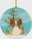 Papillon Ornament, Dog Lover Gift Ornament, Christmas Keepsake Gift Ornament