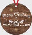 Merry Christmas Nativity Ornament, The Birth of Jesus Christmas Ornament, Christmas Gift Ornament