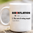Biden Mug, Bidenflation Mug, Bidenflation Definition Mug, Politics Mug, Birthday Christmas Gifts For Mom Dad Best Friends