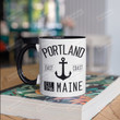 Portland Maine Mug Gifts For Man Woman Friends Coworkers Family