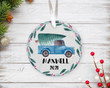 Personalized Car Hanging Xmas Tree Ornament, Keepsake Gift Ornament, Christmas Gift Ornament