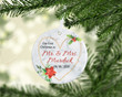 Personalized First Christmas As Mr and Mrs Ornament, Engagement Gifts For Couple Ornament, Christmas Gift Ornament