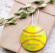 Personalized Softball Team Christmas Ornament, Gift For Softball Lovers Ornament, Christmas Gift Ornament
