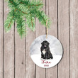 Personalized Newfoundland Ornament, Dog Lover Gift Ornament, Christmas Keepsake Gift Ornament