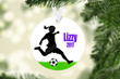 Personalized Soccer Girl Player Ornament, Gift For Soccer Lovers Ornament, Christmas Gift Ornament