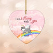 Personalized Cat Memorial Ornament, I Am Always With You Rainbow Decoration Gifts For Cat Mom Cat Dog, Loss Of Cat Memory Ornament On Christmas Halloween Birthday