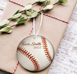 Personalized Baseball Christmas Ornament, Gift For Baseball Lovers Ornament, Christmas Gift Ornament