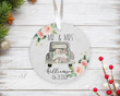 Personalized Wedding Car Just Married Ornament, Mr And Mrs Ornament, Newly Married Ornament
